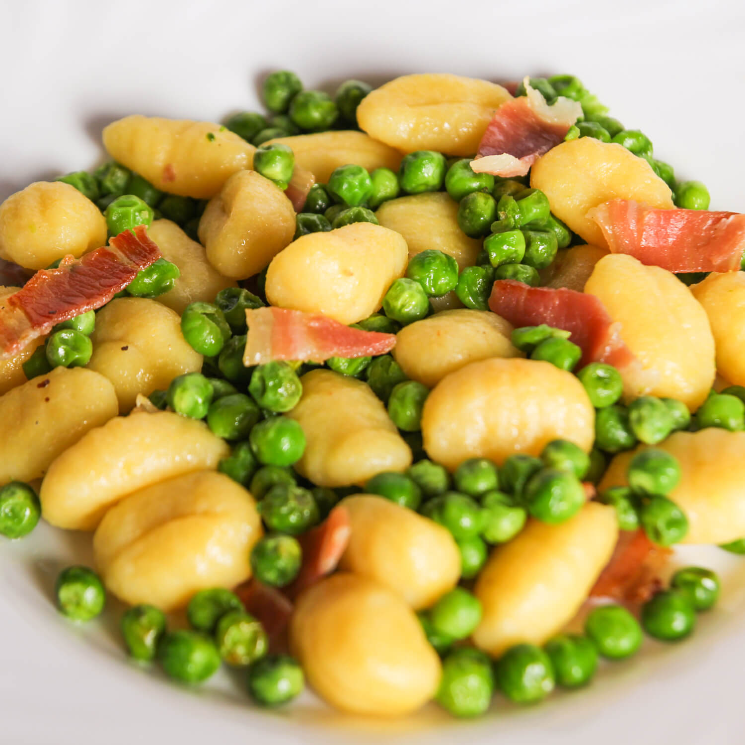 Gnocchi Sin Gluten Salteados Con Guisantes Y Jam n Koilia Ko