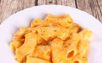 Rigatoni amb salsa de moniato